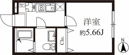 モダンラフォンテ高島平Aの間取り画像
