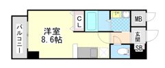 ONLYONE灘南通の間取り画像