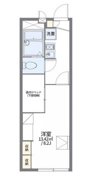 レオパレス倉安川の間取り画像