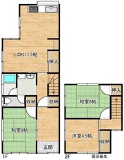 東津田町2168番676戸建の間取り画像