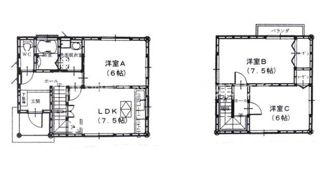 グリーンハイツ柞田ⅡKの間取り画像