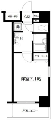 メインステージ茅場町の間取り画像