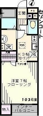 セゾンコートの間取り画像