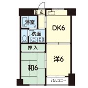 Platine水前寺の間取り画像