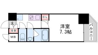 セオリー神戸クレールの間取り画像