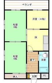 清輝橋マンションの間取り画像