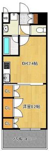 ラクーレV片野の間取り画像