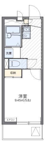 レオパレスラポールⅠの間取り画像