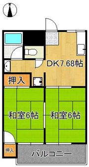 コーポセサミロードの間取り画像