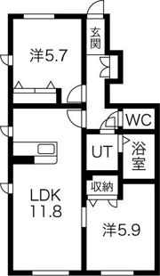 リラフォートAの間取り画像