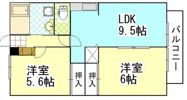 フレグランスKの間取り画像
