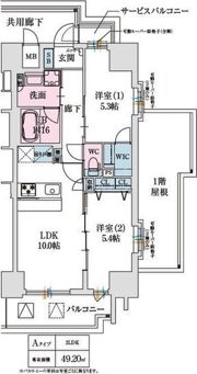 スプランディッド都島の間取り画像