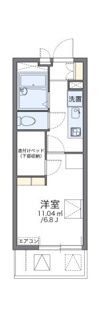 レオパレスグリーンローズの間取り画像