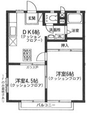 Kハイツの間取り画像