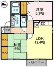 カサブランカ Ⅰの間取り画像