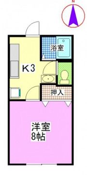 パークサイド富田Bの間取り画像