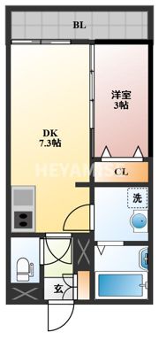 トレス天満Cの間取り画像