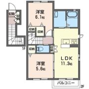 シャーメゾン宮前 Bの間取り画像