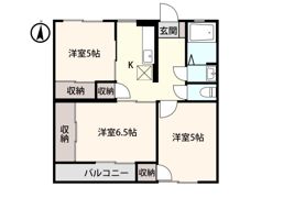 アントワーヌ富山Ⅰの間取り画像