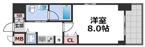 ISM谷町六丁目の間取り画像