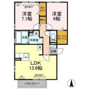 グランドゥールAの間取り画像