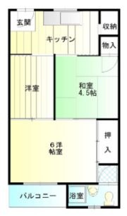 グランディア東神戸の間取り画像