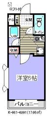 20BOX壱番館(K-061)の間取り画像