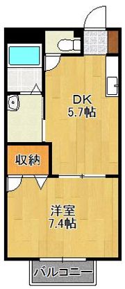 ドゥソレイユ21 A棟の間取り画像