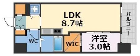 サニーハウス南堀江の間取り画像