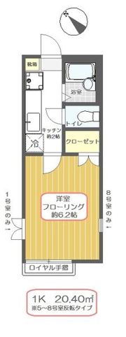 クレアーレ瑞江Ⅲの間取り画像