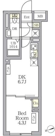 SOLASIA residence荻窪の間取り画像