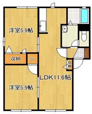 ノールカトレアBの間取り画像