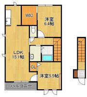 三洋タウン岡垣Aの間取り画像