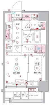 ラグディア北新宿の間取り画像