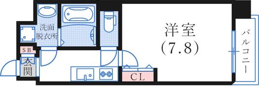 LIVIAZ KOBE CRESTの間取り画像
