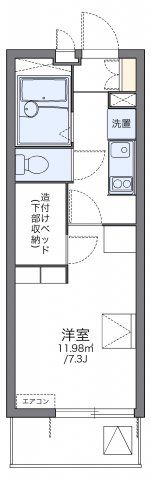 レオパレスパサートの間取り画像