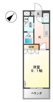 コーポJINの間取り画像
