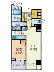 クオリア恵比寿イーストの間取り画像
