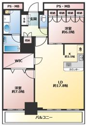 阿波座ライズタワーズ フラッグ46の間取り画像