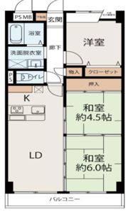 枚方パークハイツの間取り画像