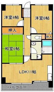 トーカンマンション高炉台公園の間取り画像