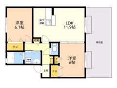エアルポース平成Aの間取り画像