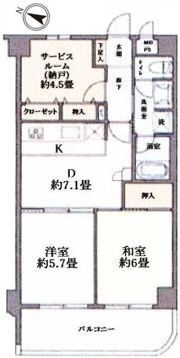 ナイスアーバン北綾瀬の間取り画像