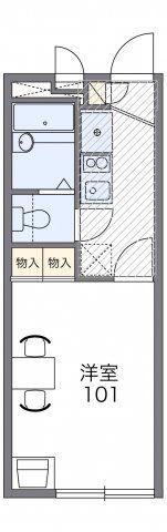 レオパレスエクセル厚木の間取り画像