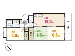 カルチャー岡の間取り画像