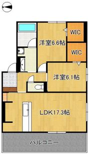 D-ROOM本城東 B棟の間取り画像