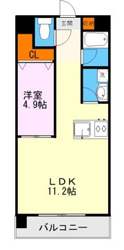 グランパーク渡鹿の間取り画像
