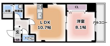 プレジィール大日の間取り画像