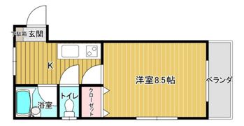 シャンブル祇園の間取り画像
