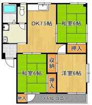 サンライズ永犬丸の間取り画像